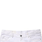 White Skinny Mid Waist Men Denim Trouser Jeans