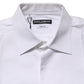White Cotton Collared Bib GOLD Dress Shirt