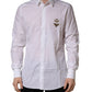 White GOLD Crown Bee Cotton Formal Dress Shirt