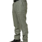 Gray Linen Tapered Men Dress Trouser Pants