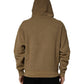 Brown Embossed Logo Hooded Sweatshirt Sweater