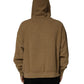 Brown Embossed Logo Hooded Sweatshirt Sweater