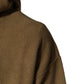 Brown Embossed Logo Hooded Sweatshirt Sweater