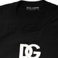 Black Wool DG Logo Men Crew Neck Sweater