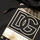 Black DG Logo Hoodie Men Sweatshirt Sweater