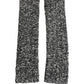 Sleeves Black Wool Blend Knitted Warmer Arm
