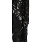 Sleeves Black Nylon Floral Lace Warmer Arm
