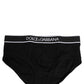 Black Logo Cotton Men Brando Brief Underwear