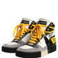 Multicolor Leather High Top Men Sneakers Shoes