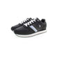 Black Polyester Men's Sneakers