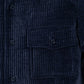 Blue Polyester Full-Length Jacket
