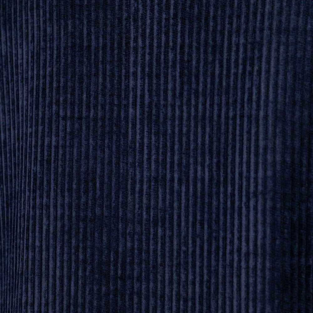 Blue Polyester Full-Length Jacket