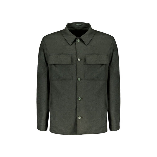 Bicolor Cashmere Full-Length Jacket