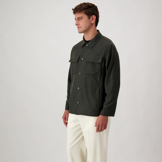 Bicolor Cashmere Full-Length Jacket