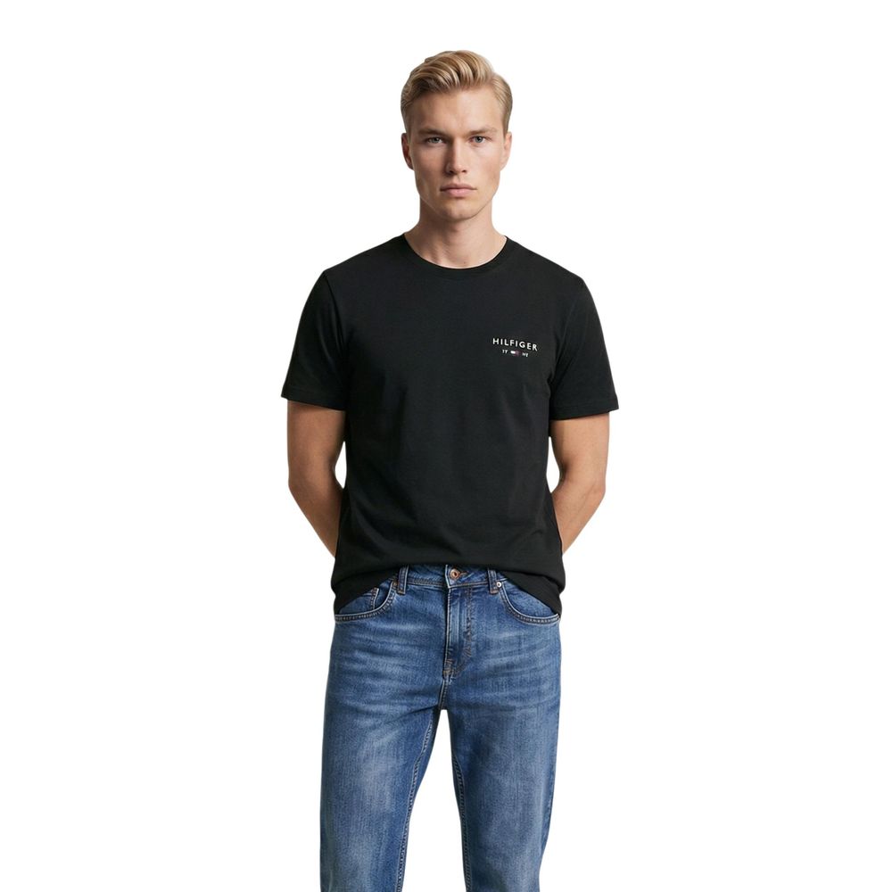 Black Cotton T-Shirt