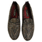 Black Gold Embellished Slippers Loafers Shoes