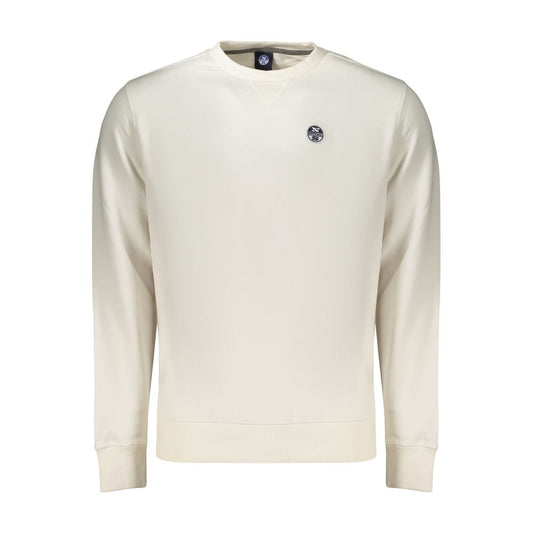 White Cotton Men's Sweatshirt