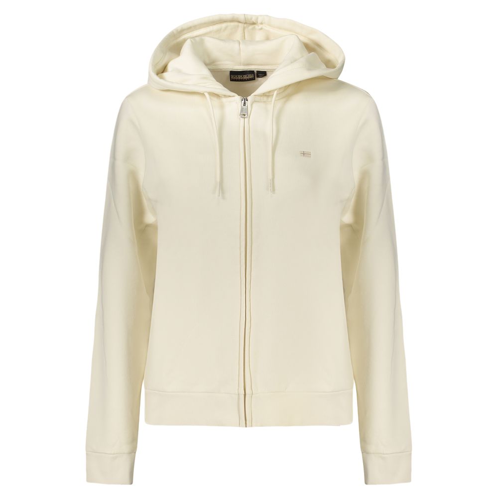 White Cotton Women's Hoodie