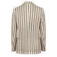 Beige Cotton Men Jacket