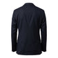 Blue Viscose Men Jacket