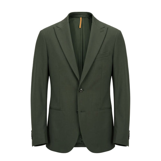 Green Viscose Men's Jacket