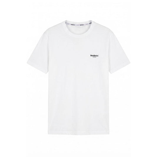 White Cotton Men T-Shirt