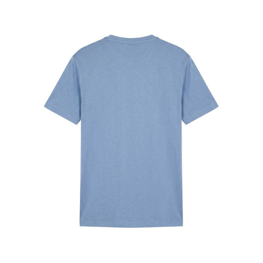 Light Blue Cotton Men T-Shirt