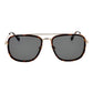 Brown Metal Sunglasses