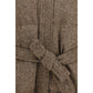 Brown Wool Oves Aries Coat