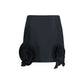 Black Polyester Mini Skirt