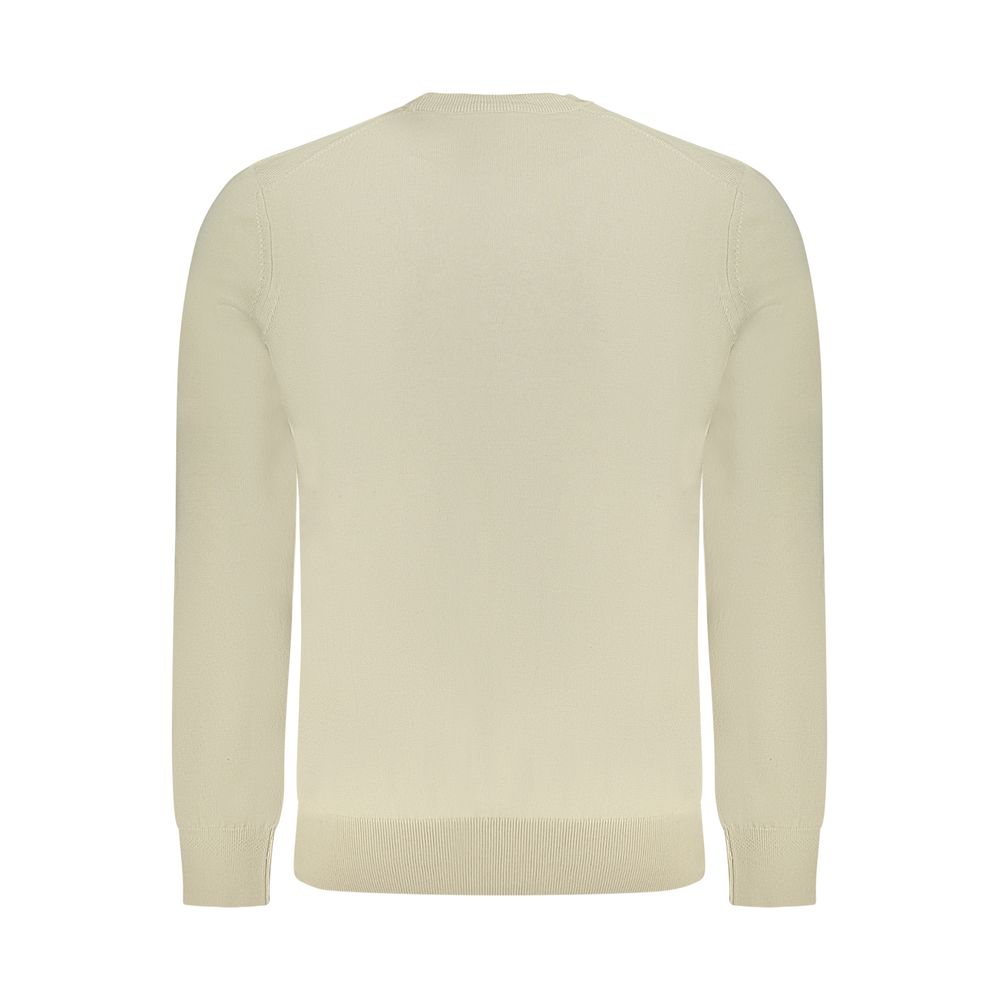 Beige Cotton Men's Sweater
