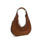 Brown Suede Leather Shoulder Bag