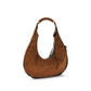 Brown Suede Leather Shoulder Bag