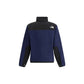 Blue Polyester Full-Length Jacket