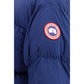 Blue Nylon Full-Length Jacket