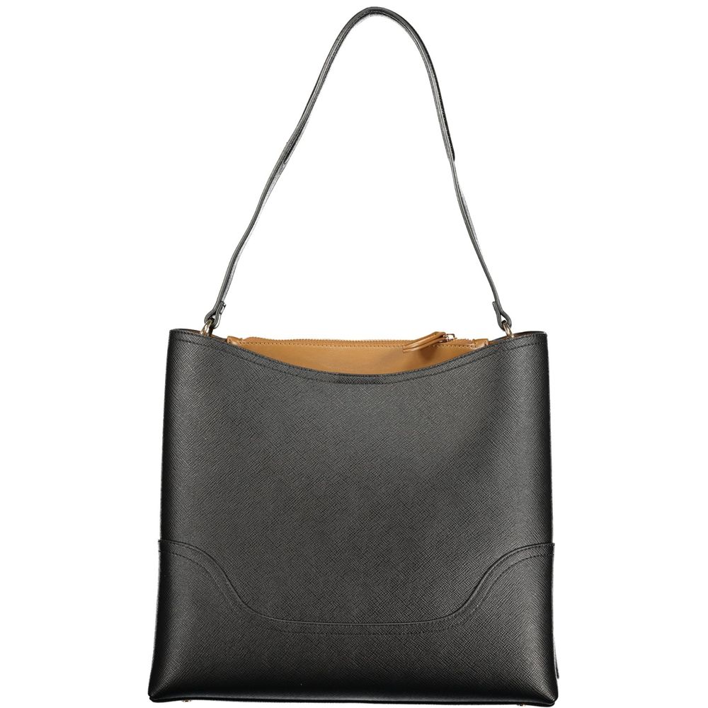 Black Polyurethane Womens Bag