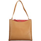 Brown Polyurethane Women's Bag
