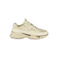 White Polyester Men's Sneaker