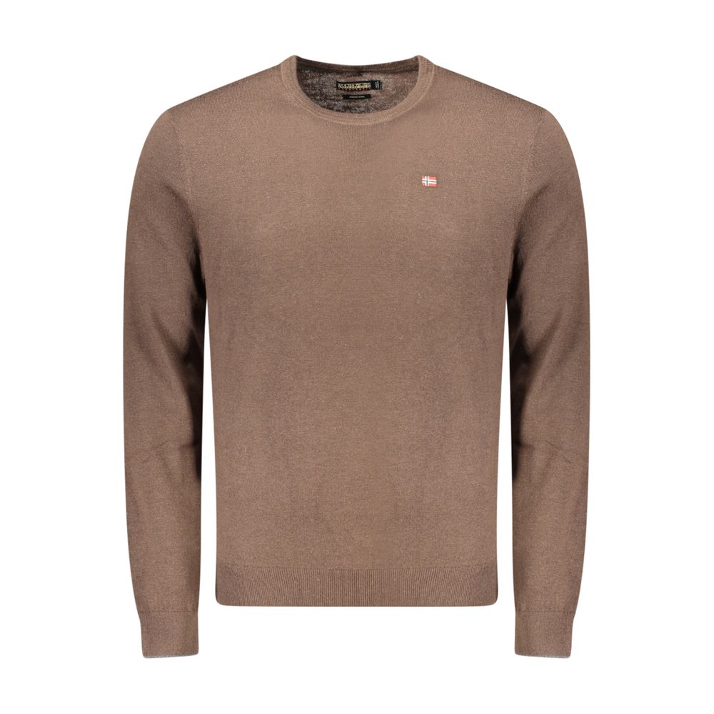 Brown Wool Men's Sweater