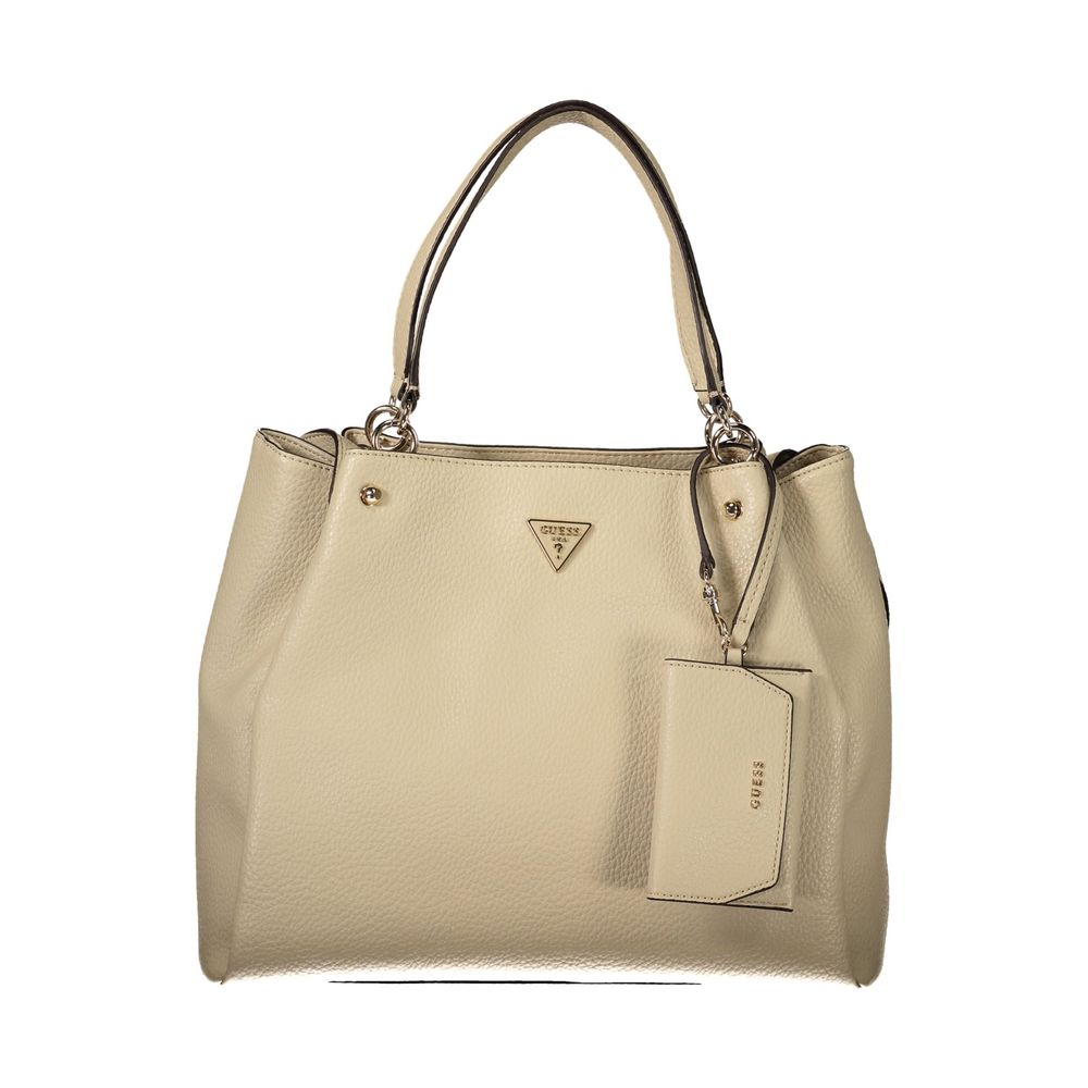 Beige Polyethylene Handbag