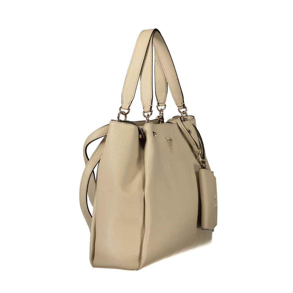 Beige Polyethylene Handbag