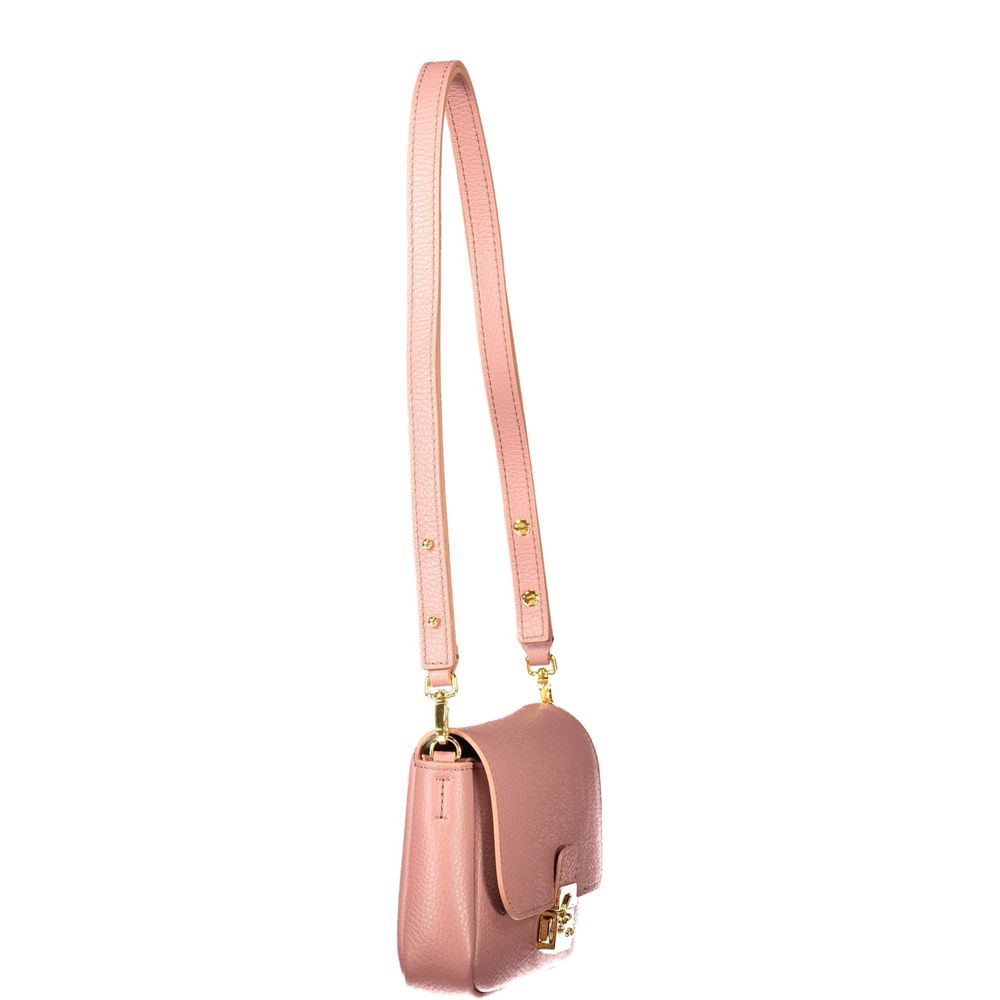 Pink Leather Handbag