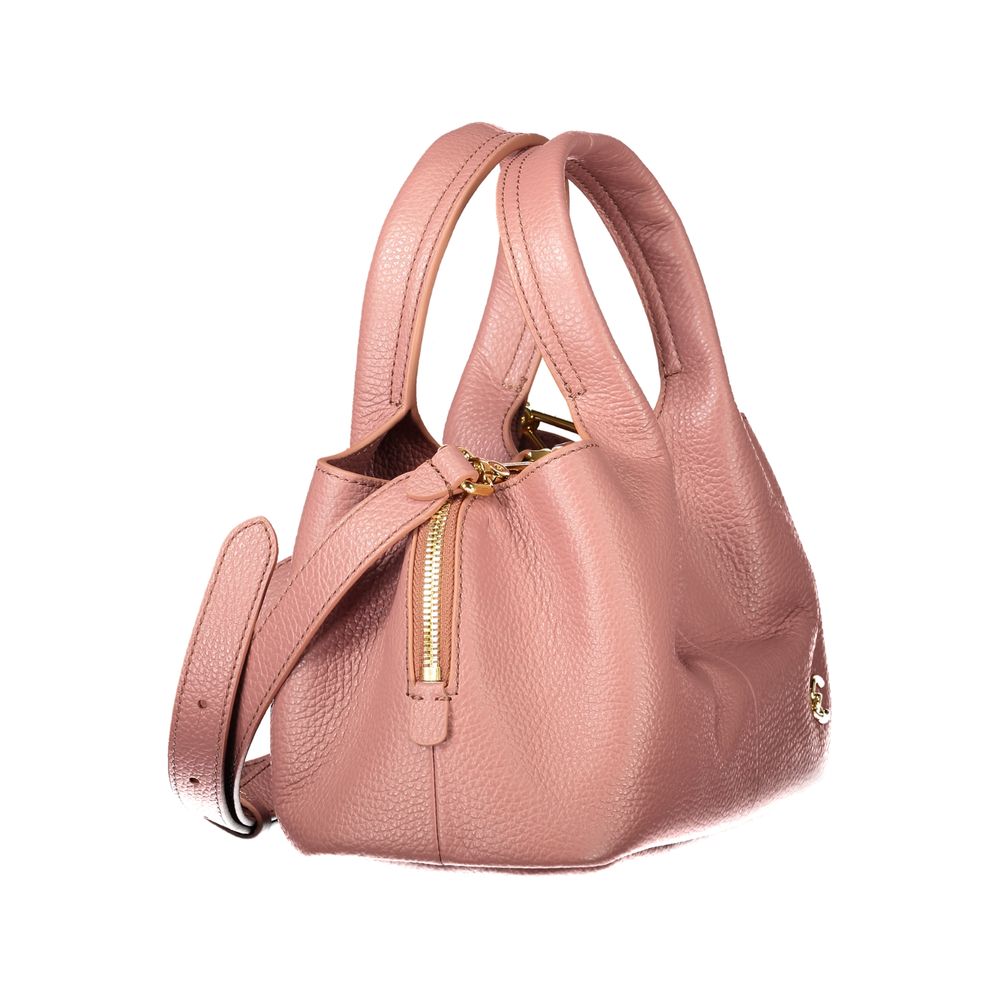 Pink Leather Handbag