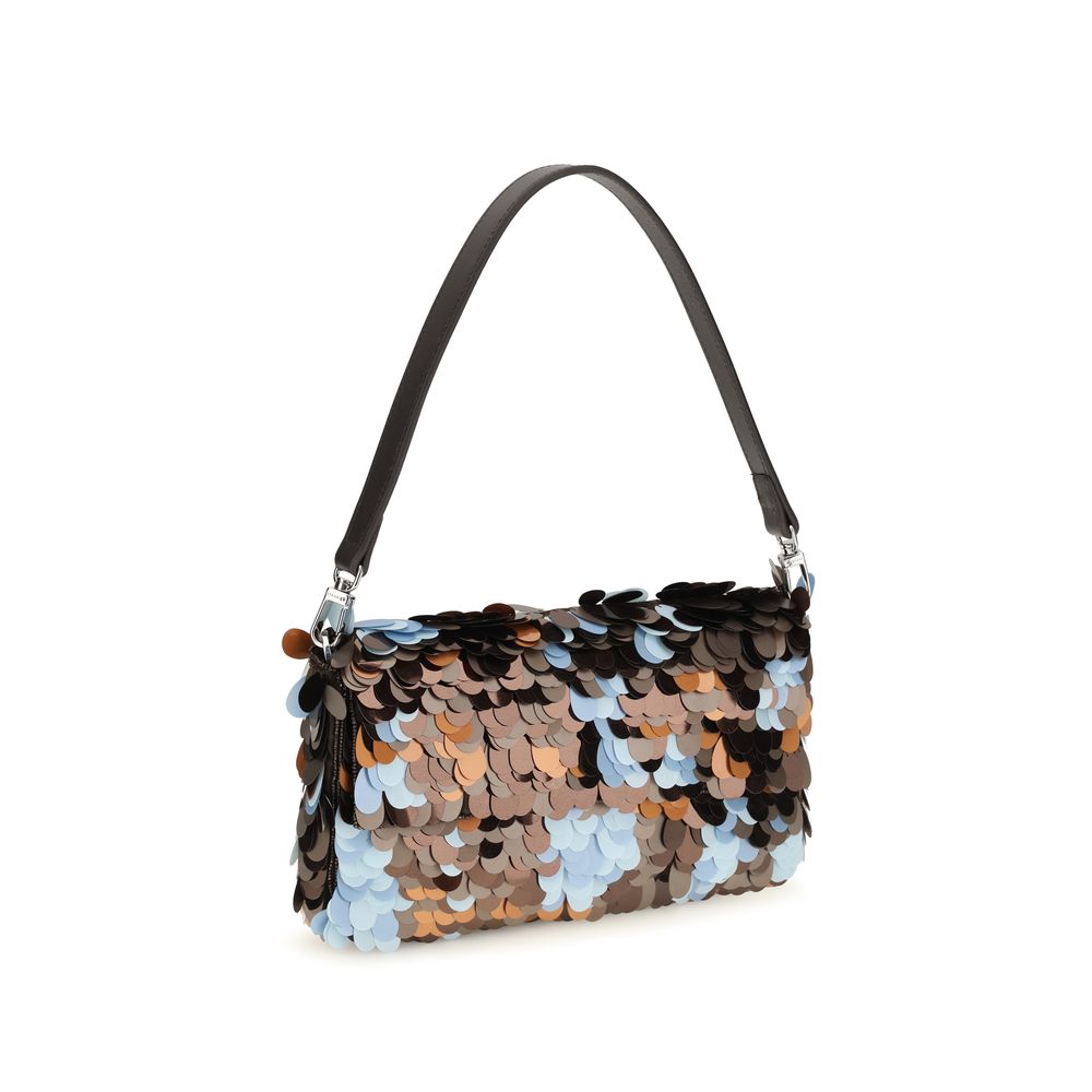 Multicolor Marabou Shoulder Bag