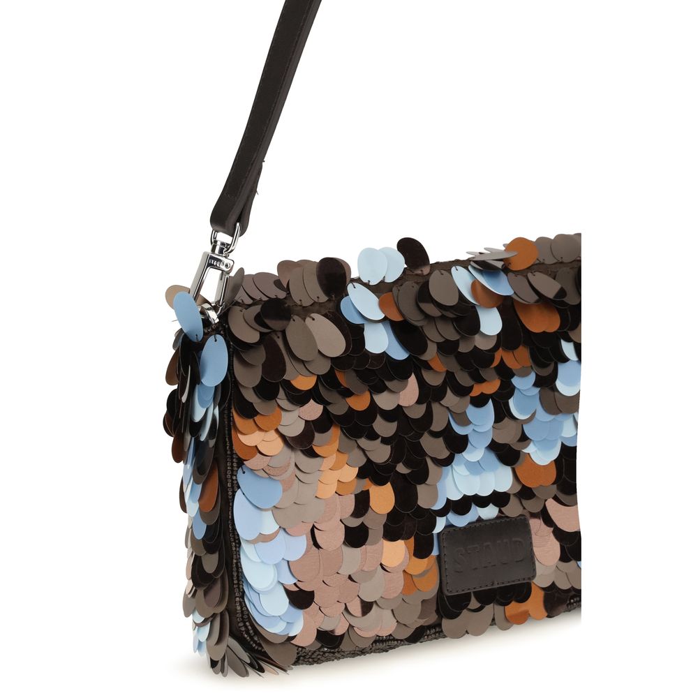 Multicolor Marabou Shoulder Bag