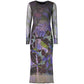 Purple Polyester Casual Dress