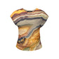Beige Elastane T-Shirt