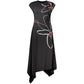 Black Cotton Casual Dress