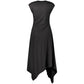 Black Cotton Casual Dress