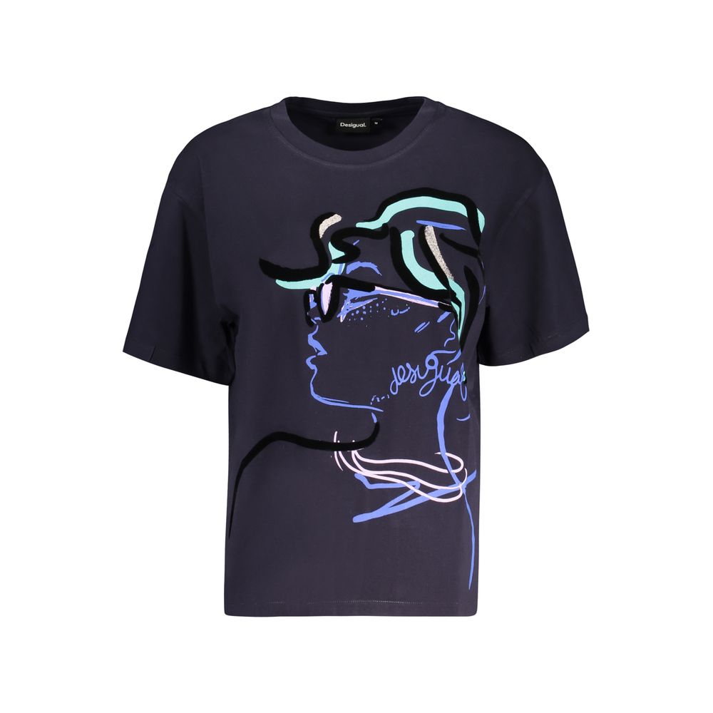 Blue Cotton T-Shirt